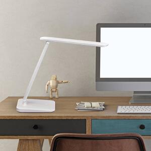 Akumulátorová stolová lampa MAULsally, biela, stmievateľné, výška 34 cm, Biela / opálová, Pracovňa / Kancelária, Plast, Stolová lampa