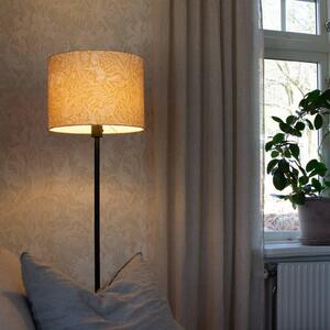 PR Home Stojacia lampa Amy, žltá/čierna, výška 150 cm, textil, E27, Žltá / oranžová, Obývacia izba / jedáleň, Textil / látka / hodváb, Stojaca lampa