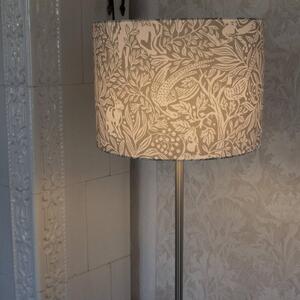 Stojacia lampa Amy, Eldertree zelená/sivá, výška 150 cm, E27, Zelená, Obývacia izba / jedáleň, Textil / látka / hodváb, Stojaca lampa