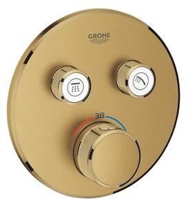 Sprchová a vaňová batéria Grohe Grohtherm SmartControl bez podomietkového telesa kartáčovaný Cool Sunrise 29119GN0