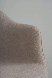 Gubi Ex-display stolička Bat celopolstrovaná, oak semi matt / Light Bouclé 008