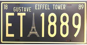 Retro Cedule Ceduľa značka Eiffel Tower