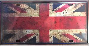 Retro Cedule Ceduľa značka UK vlajka