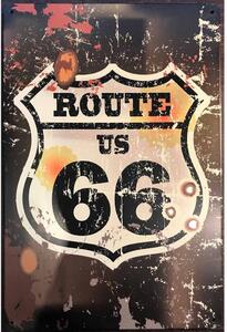 Retro Cedule Ceduľa Route US 66
