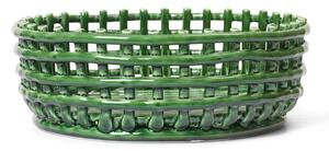 Ferm Living Misa Ceramic Centrepiece, emerald green