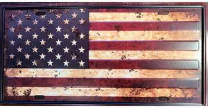 Retro Cedule Ceduľa vlajka USA