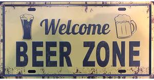 Retro Cedule Ceduľa značka Welcome beer zone