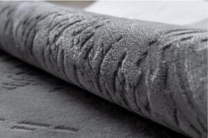Luxusný kusový koberec akryl Ilona šedý 80x300cm