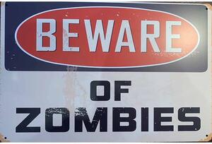 Retro Cedule Ceduľa Beware od Zombies