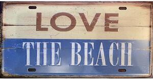 Retro Cedule Ceduľa Love The Beach