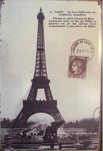 Retro Cedule Ceduľa Pariž - Eiffelova veža