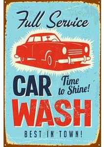 Retro Cedule Ceduľa Full Service Car Wash
