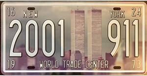 Retro Cedule Ceduľa World Trade Center