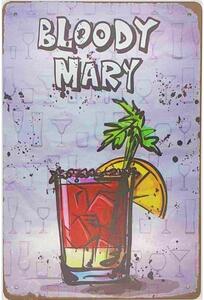 Ceduľa Bloody Mary big 40cm x 30cm Plechová tabuľa