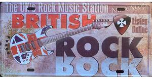 Retro Cedule Ceduľa značka Britisch Rock