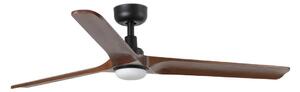 FARO 33809WT1S-LED Stmievateľný ventilátor HEYWOOD L 10W/230V CCT pr.132cm drevo/čierna WT+DO