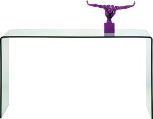 KONZOLOVÝ STOLÍK, priehľadné, 120/30/76 cm Kare-Design - Stolíky do obývačky, Online Only