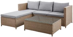 TERASOVÁ SEDACIA SÚPRAVA plast, sklo, textil Ambia Garden - Série záhradného nábytku, Online Only