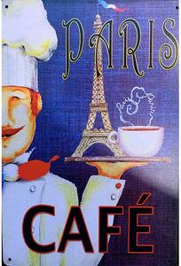 Retro Cedule Ceduľa Paris Cafe