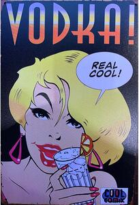 Ceduľa Vodka Real Cool 30cm x 20cm Plechová tabuľa