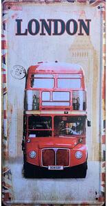 Retro Cedule Ceduľa značka London Bus - Londín