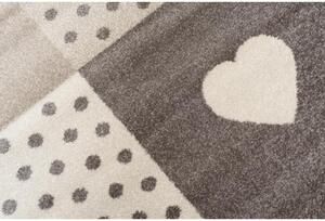 Detský kusový koberec S bodkami béžový 133x190cm