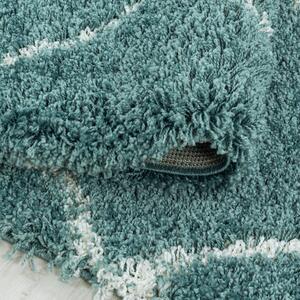 Ayyildiz Kusový koberec ALVOR 3401, Okrúhly, Modrá Rozmer koberca: 120 cm KRUH