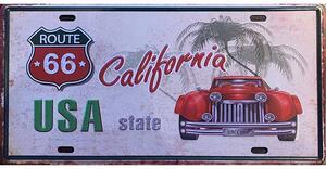 Retro Cedule Ceduľa značka Route 66 California USA