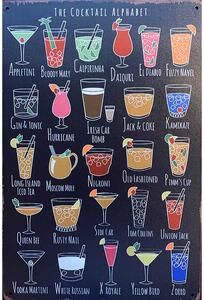 Retro Cedule Ceduľa Mix drink menu - The Cocktail Alphabet