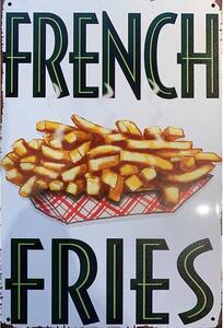 Ceduľa French Fries - Hranolky 30cm x 20cm Plechová tabuľa