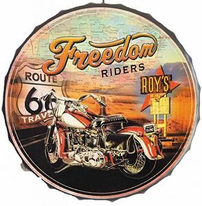 Retro Cedule Vrchnák Freedom Riders Route 66