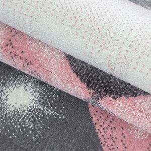 Ayyildiz Detský kusový koberec BAMBI 0810, Okrúhly, Ružová Rozmer koberca: 120 cm KRUH
