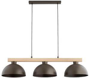 Luster na lanku VERTA 3xE27/15W/230V hnedá/béžová