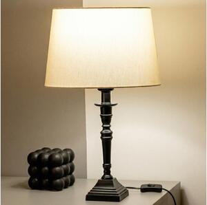 Brilagi - Stolová lampa CERIA 1xE27/60W/230V priemer 30 cm čierna/béžová