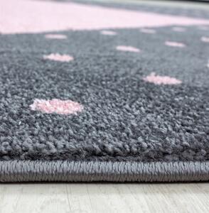 Ayyildiz Detský kusový koberec BAMBI 0830, Okrúhly, Ružová Rozmer koberca: 120 cm KRUH