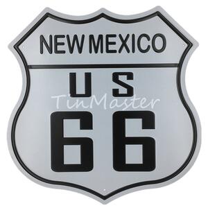 Ceduľa New Mexico US 66 štít 30x30 cm Plechová tabuľa