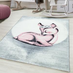 Ayyildiz Detský kusový koberec BAMBI 0850, Ružová Rozmer koberca: 140 x 200 cm