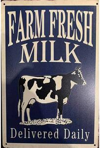 Retro Cedule Ceduľa Farm Fresh Milk