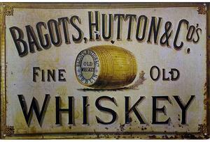 Retro Cedule Ceduľa Bagots Hutton Whiskey