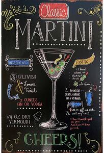 Retro Cedule Ceduľa Cocktail Martini