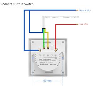 Immax NEO 07540L - Inteligentný vypínač na ovládanie žalúzií a roliet 230V Wi-Fi Tuya
