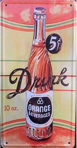Retro Cedule Ceduľa značka Drink Orange