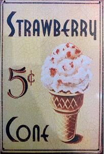 Retro Cedule Ceduľa Strawberry Eis
