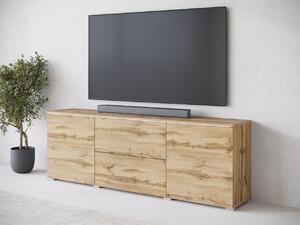 Mirjan24 TV skrinka Sawoti 181, Farby: wotan, Osvetlenie: osvetlenie LED biele Mirjan24 5903211409394