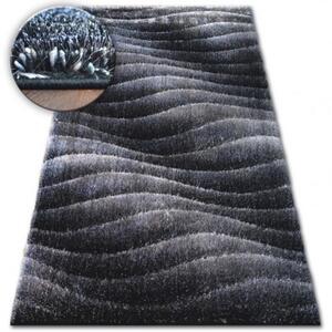 Luxusný kusový koberec Shaggy Cory antracitový 80x150cm