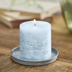 Sviečka Rustic Candle Light Blue 7,5 cm