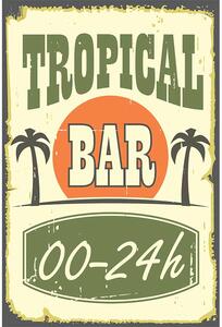 Retro Cedule Ceduľa Tropical Bar