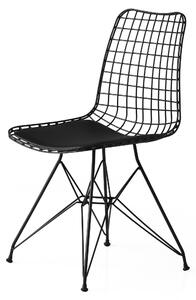 Jedálenská stolička TIVOLI čierna, sada 2 ks