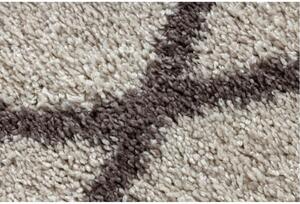 Kusový koberec Shaggy Beni krémový kruh 160cm