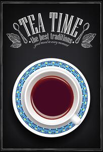 Retro Cedule Ceduľa Vintage - Tea Time